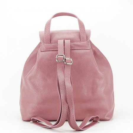 Rucsac dama din piele naturala B-9999 Made in Italy 122 Roz [3]