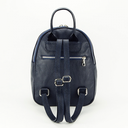 Rucsac dama din piele naturala B-8985 121 Bleumarin inchis [3]