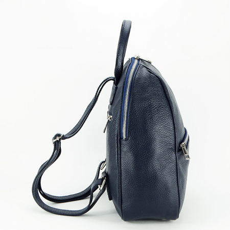 Rucsac dama din piele naturala B-8985 121 Bleumarin inchis [2]