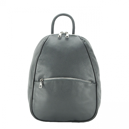Rucsacuri - Rucsac dama din piele naturala B-8985 121 Gri inchis