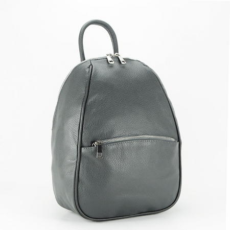 Rucsac dama din piele naturala B-8985 121 Gri inchis [1]