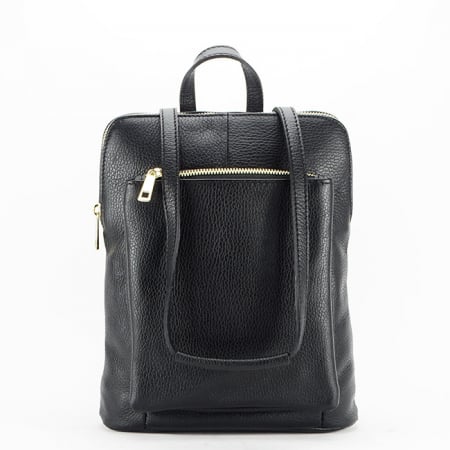 Rucsac convertibil in geanta din piele naturala B-1001 123 negru [3]