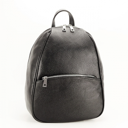 Rucsacuri - Rucsac din piele naturala negru B-8985 121
