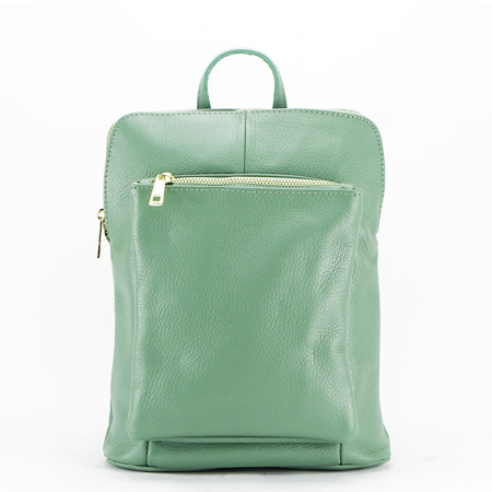 Rucsac dama din piele naturala Made in Italy B-1001 123 Verde [1]