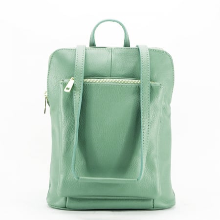 Rucsacuri - Rucsac dama din piele naturala Made in Italy B-1001 123 Verde