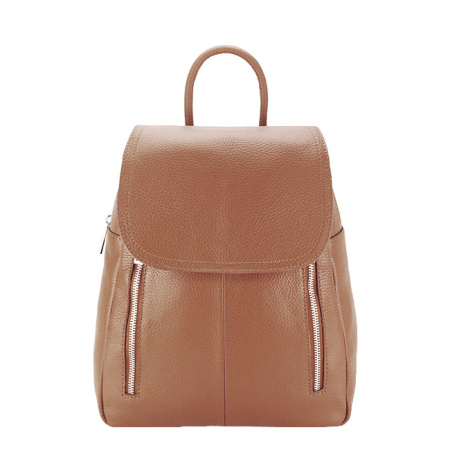 Rucsacuri - Rucsac dama din piele naturala B-8987 123 Camel
