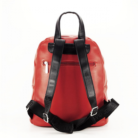 Rucsac dama cu aspect matlasat B-6608-3 18 Caramiziu [3]