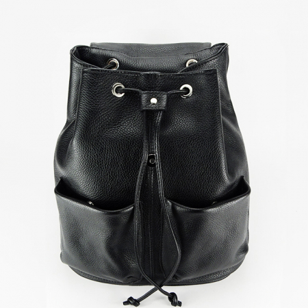 Rucsac dama din piele naturala B-8948 Negru [2]