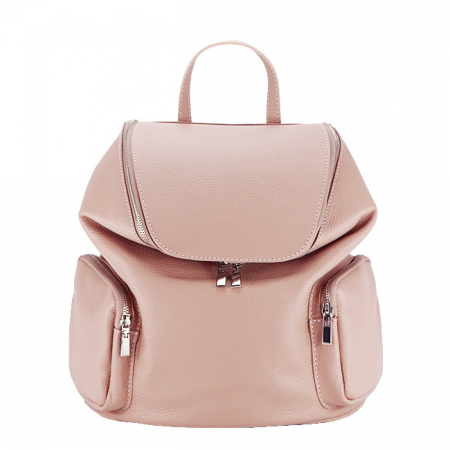Rucsac din piele naturala Made in Italy B-8961 122 Roz [1]