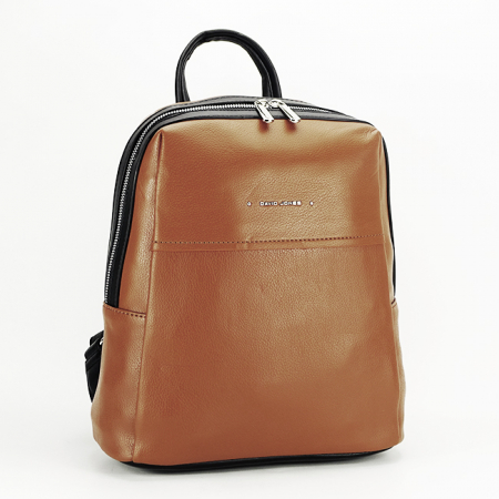 Rucsacuri - Rucsac casual David Jones B-6744-5 18 Maro cognac