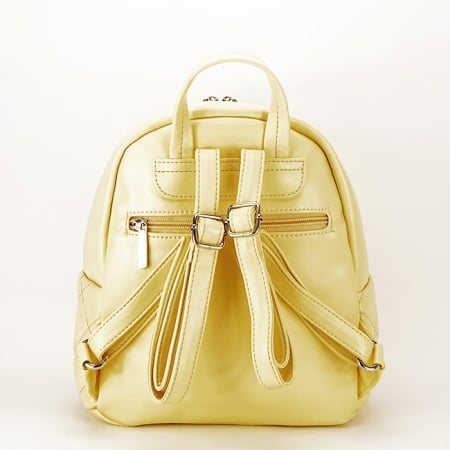 Rucsac dama cu aspect matlasat B-6740-4 119 Galben [3]