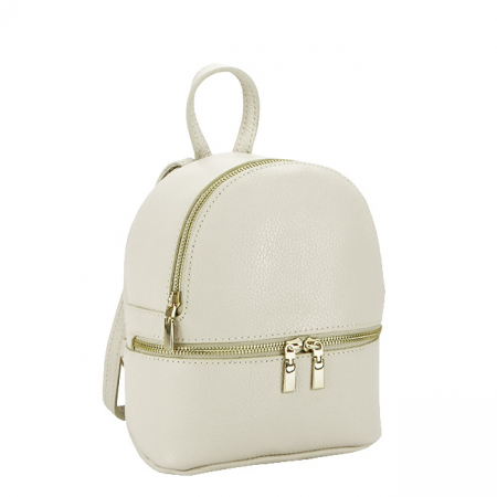 Rucsacuri - Rucsac mic din piele naturala B-8979 122 crem