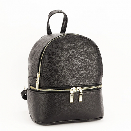 Rucsacuri - Rucsac negru mic din piele naturala B-8979 122