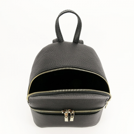 Rucsac negru mic din piele naturala B-8979 122 [5]