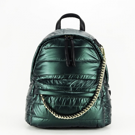 Rucsac verde metalizat FLORA&Co Paris B-7006 119 [1]