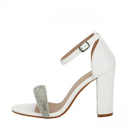Femei - Sandale albe elegante 212-38 130