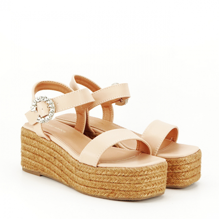 Sandale bej cu platforma 5935 126 [5]