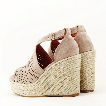 Sandale bej cu platforma Jasmine 130 [5]
