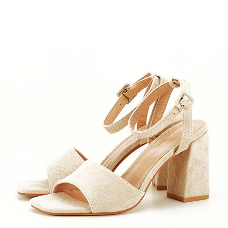 Sandale bej cu toc BL6522 130 [1]