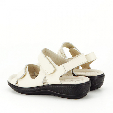 Sandale bej din piele naturala DLNY7858 M4 [2]