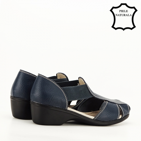 Sandale bleumarin din piele naturala Calypso 127 [3]