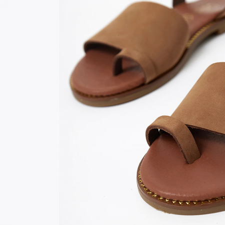 Sandale camel din piele naturala LH-360 M4 [3]