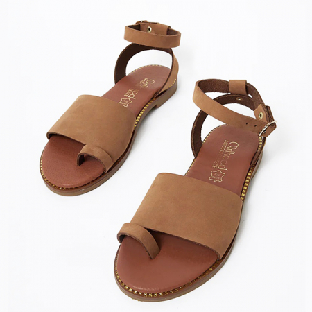 Femei - Sandale camel din piele naturala LH-360 M4