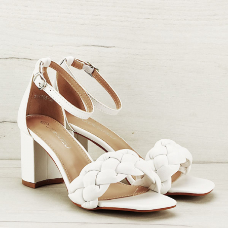 Sandale elegante albe BL6505 131 [2]
