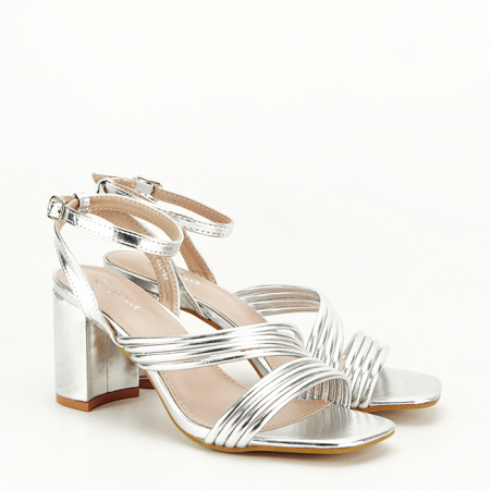 Sandale elegante argintii H8-327 125 [2]