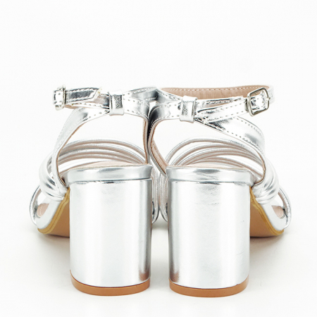 Sandale elegante argintii H8-327 125 [4]