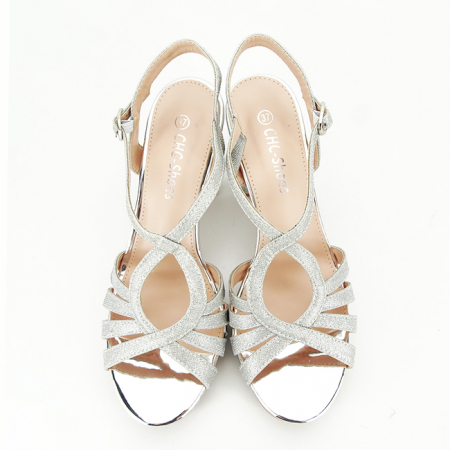 Sandale elegante argintii N22-872 127 [6]