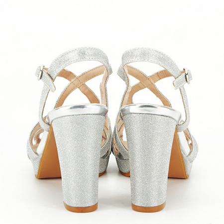 Sandale elegante argintii N22-872 127 [4]