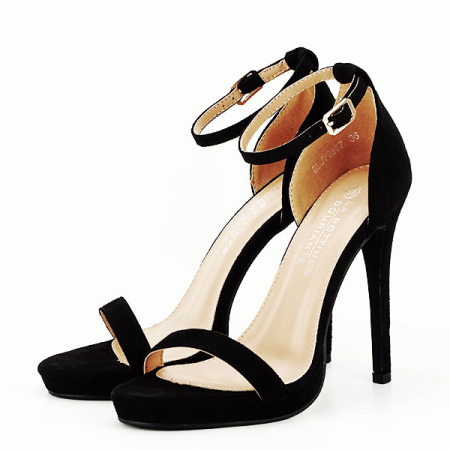 Femei - Sandale elegante negre B-BLJY6887 132