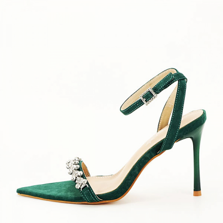 Femei - Sandale elegante verde inchis R-2 131