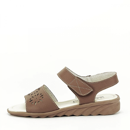 Femei - Sandale kaki din piele naturala Catis M5