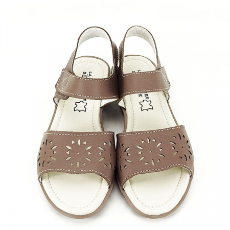 Sandale kaki din piele naturala Catis M5 [5]