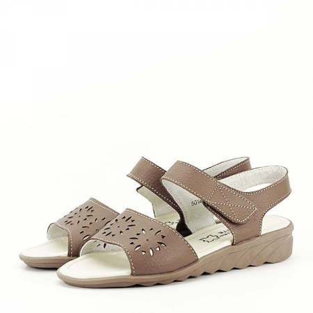 Sandale kaki din piele naturala Catis M5 [1]