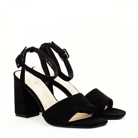 Sandale negre cu toc BL6522 131 [3]