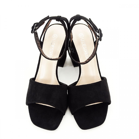 Sandale negre cu toc BL6522 131 [2]