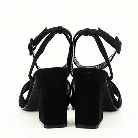 Sandale negre cu toc BL6522 131 [5]