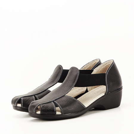 Sandale negre din piele naturala Calypso 127 [1]
