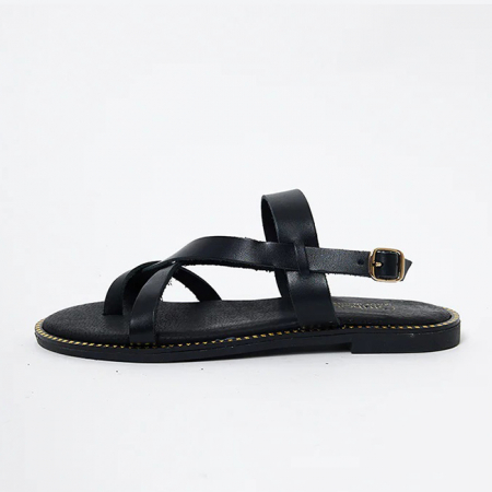 Sandale negre din piele naturala LH-320 M4 [1]