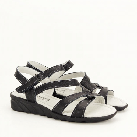 Sandale negre din piele naturala Suzana M5 [2]