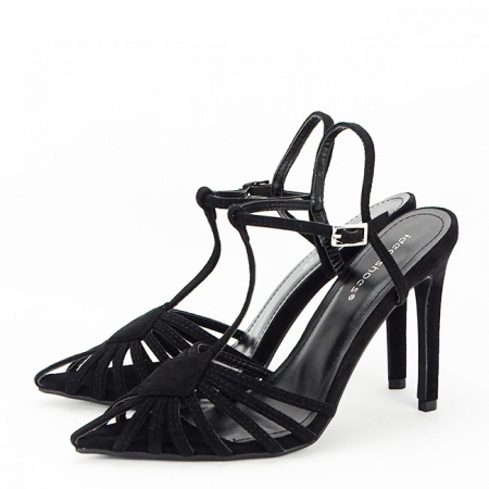Femei - Sandale negre elegante 6879 130