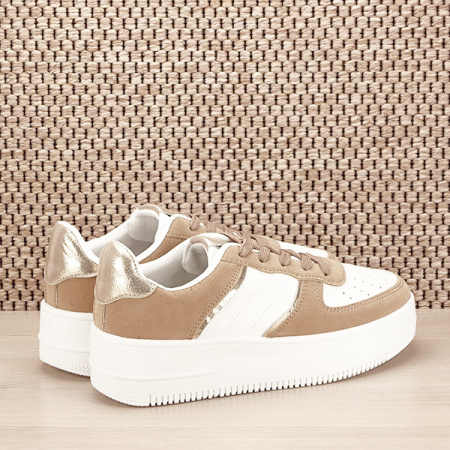 Sneakers alb cu bej Rania M2 [4]
