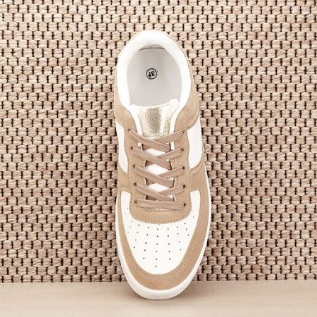 Sneakers alb cu bej Rania M2 [6]