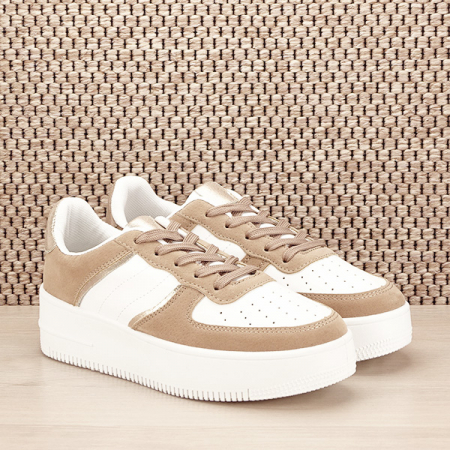 Sneakers alb cu bej Rania M2 [2]