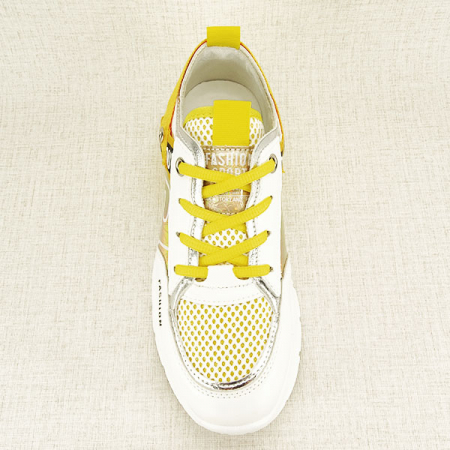Sneakers alb cu galben Mara M4 [7]