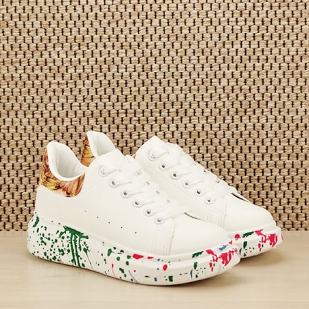 Sneakers alb cu imprimeu Larra M2 [2]