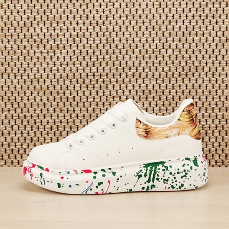 Sneakers alb cu imprimeu Larra M2 [1]
